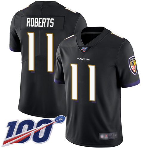 Baltimore Ravens Limited Black Men Seth Roberts Alternate Jersey NFL Football #11 100th Season Vapor Untouchable->baltimore ravens->NFL Jersey
